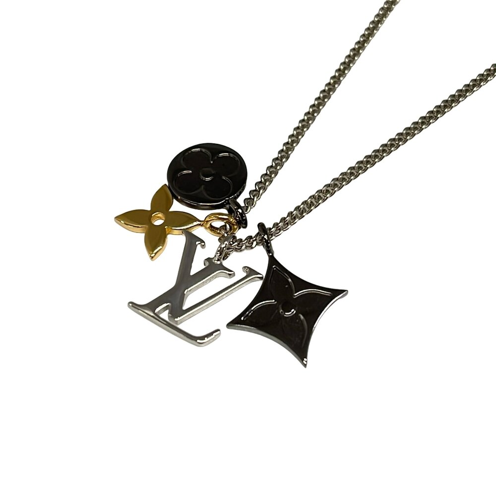 Louis Vuitton Pendant LV Instinct Necklace M00521 Silver Gold